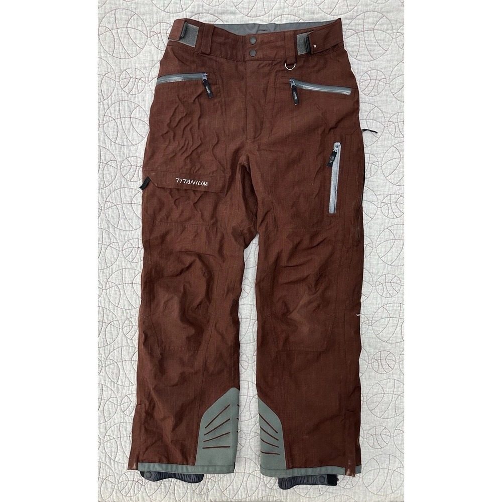 Columbia Titanium Ski Pants Brown Waterproof Windproof / Mens Small